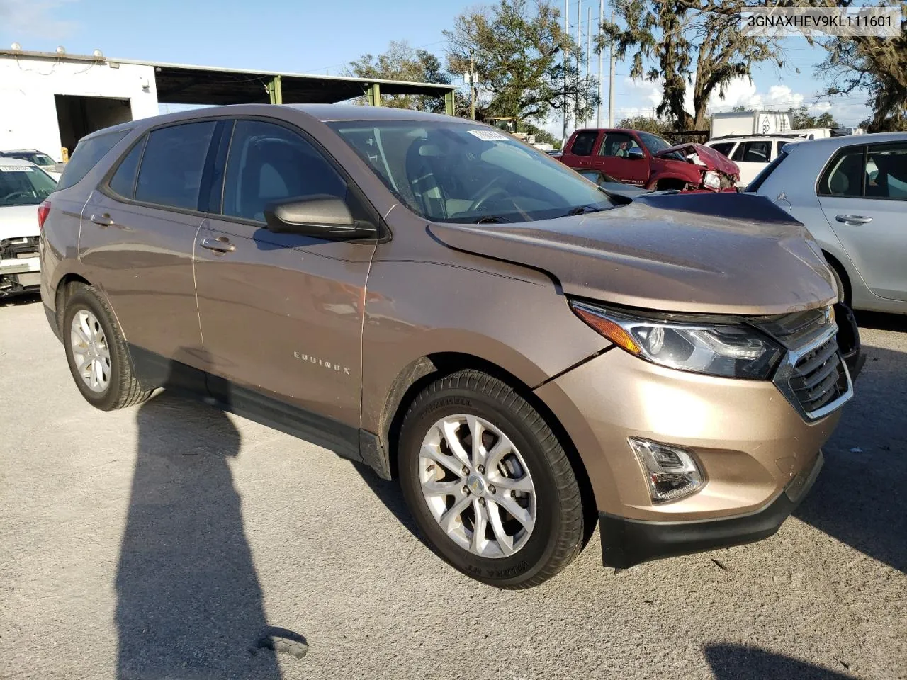 2019 Chevrolet Equinox Ls VIN: 3GNAXHEV9KL111601 Lot: 77033534