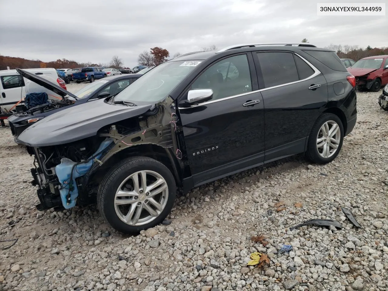 2019 Chevrolet Equinox Premier VIN: 3GNAXYEX9KL344959 Lot: 77071684