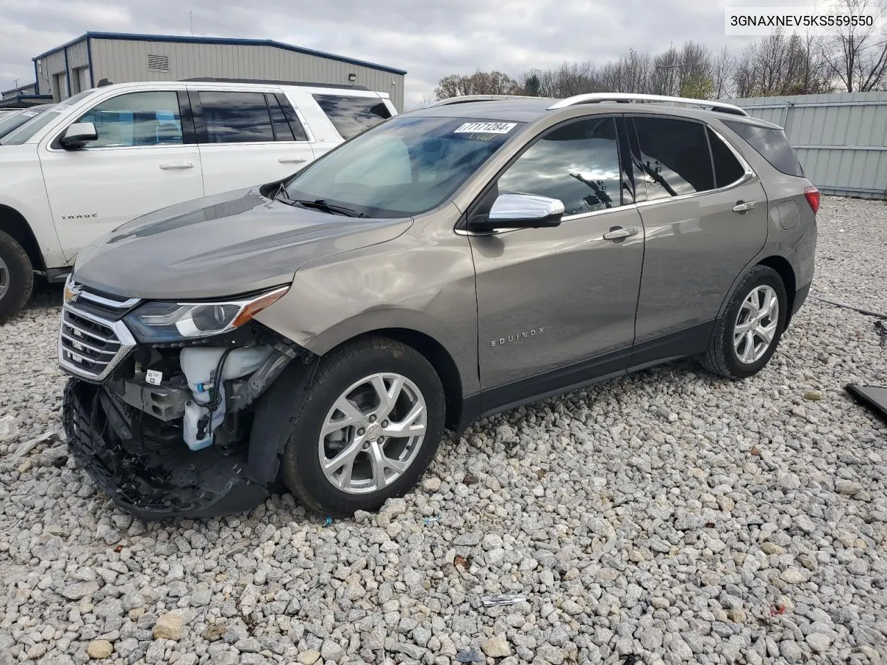 2019 Chevrolet Equinox Premier VIN: 3GNAXNEV5KS559550 Lot: 77171284