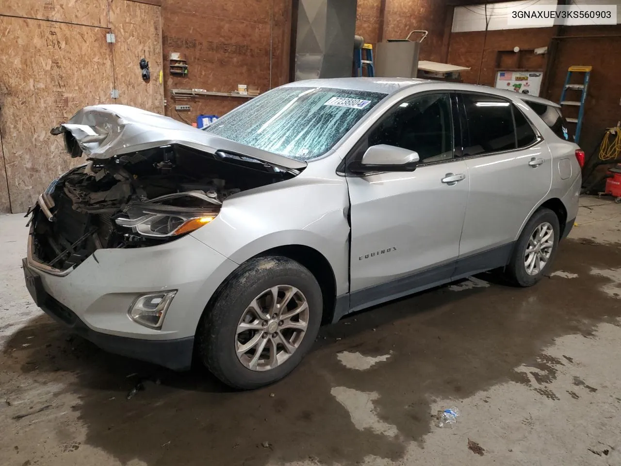 2019 Chevrolet Equinox Lt VIN: 3GNAXUEV3KS560903 Lot: 77238804