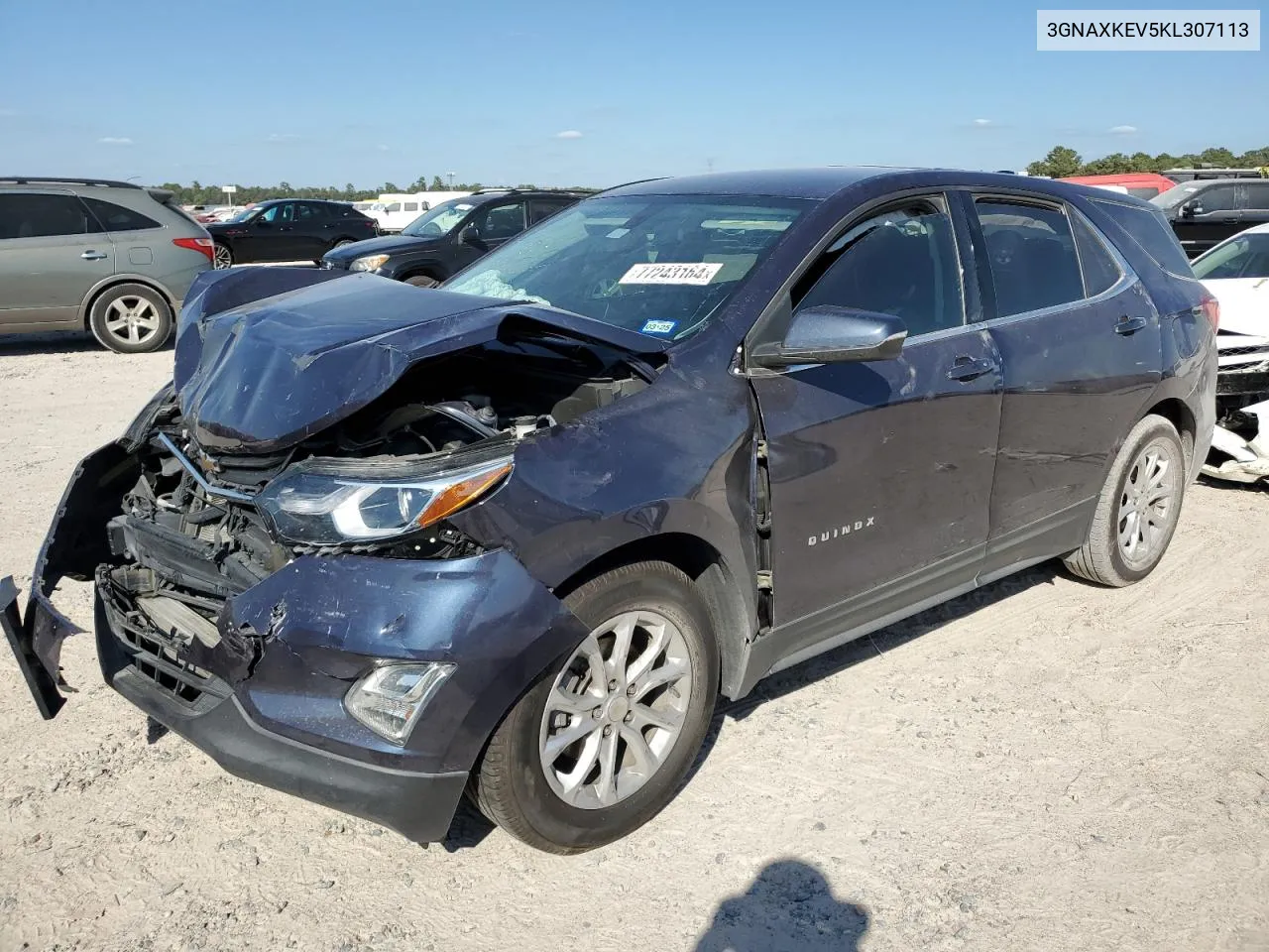 2019 Chevrolet Equinox Lt VIN: 3GNAXKEV5KL307113 Lot: 77243164