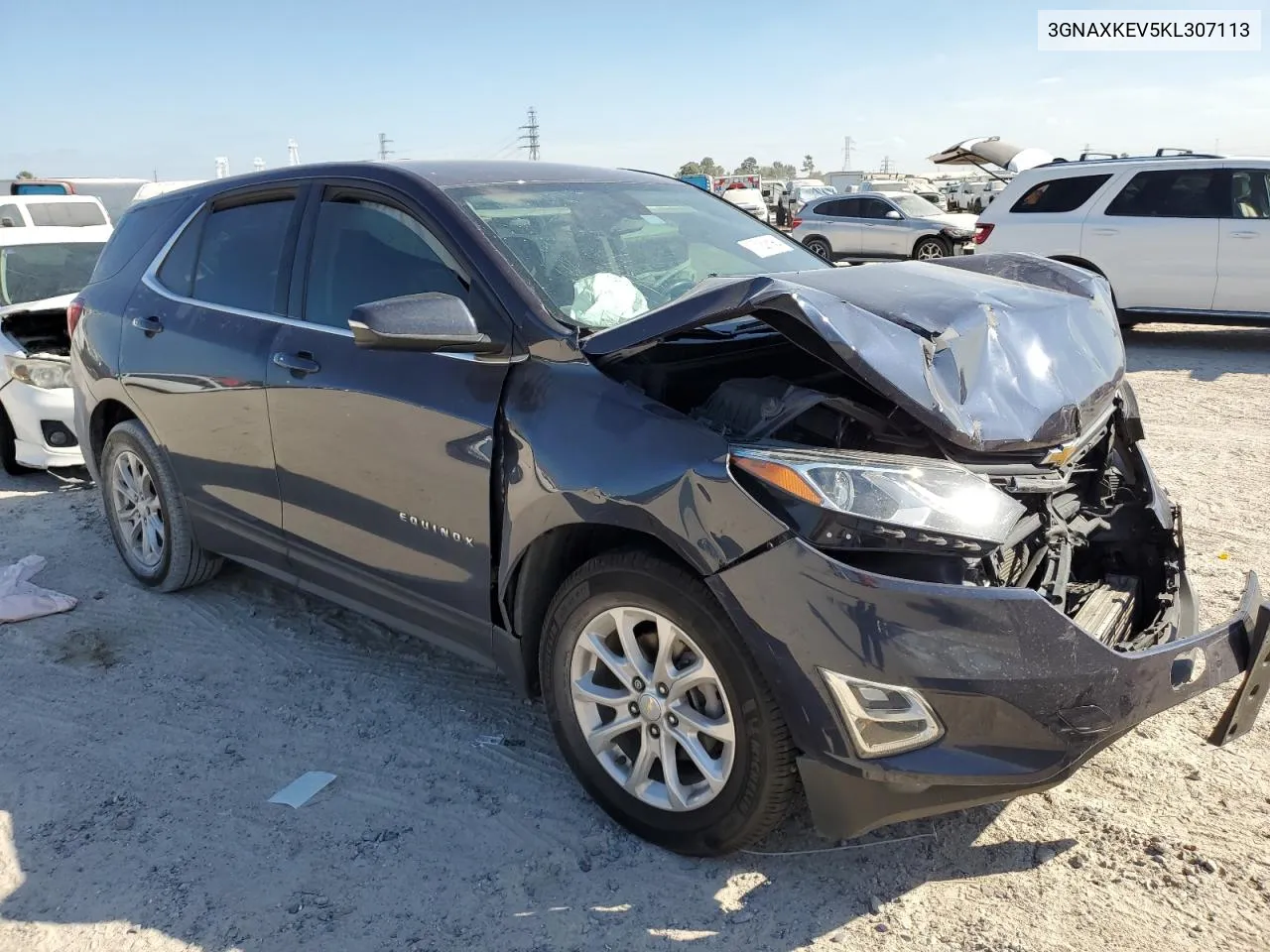 2019 Chevrolet Equinox Lt VIN: 3GNAXKEV5KL307113 Lot: 77243164