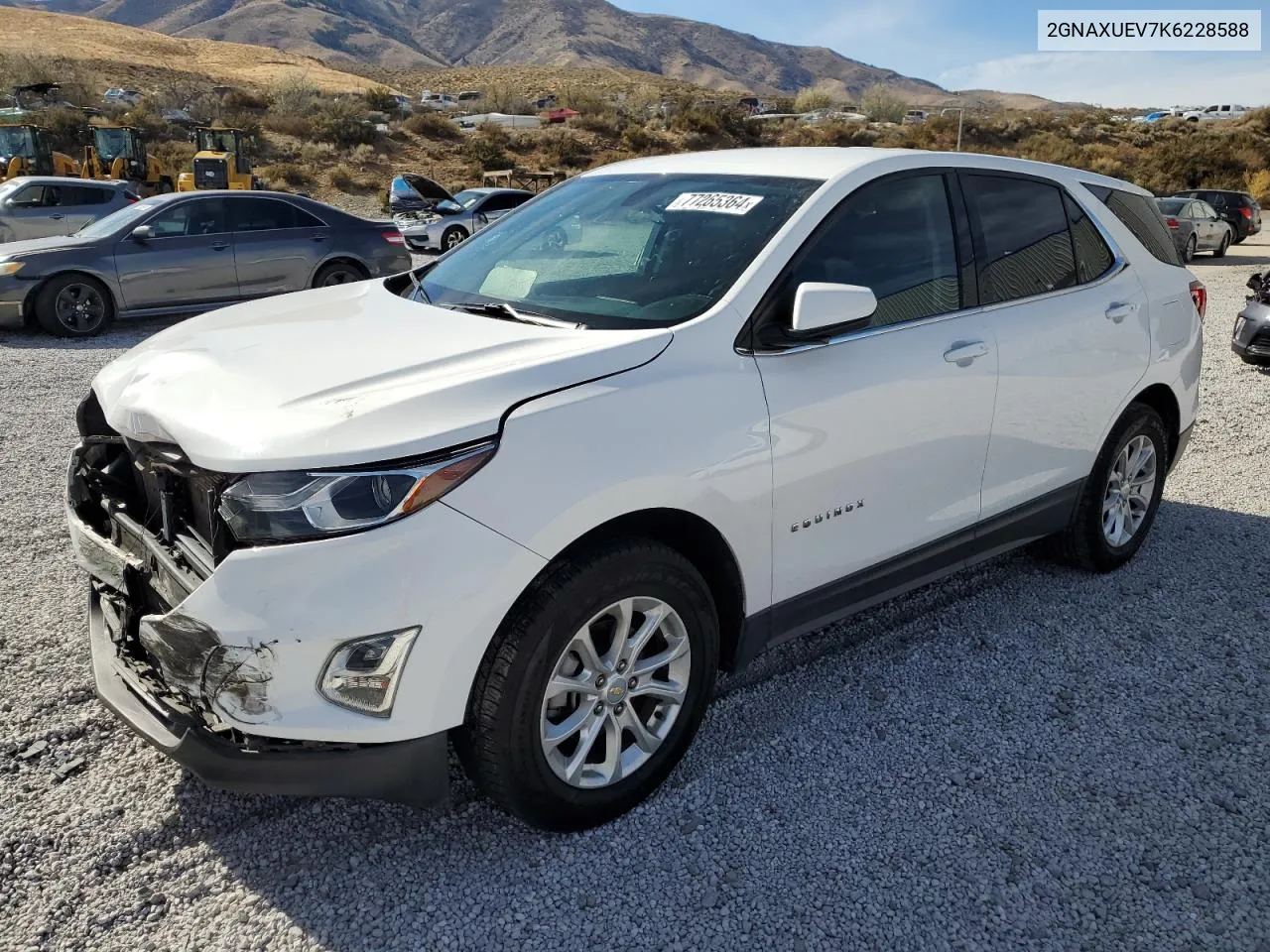 2019 Chevrolet Equinox Lt VIN: 2GNAXUEV7K6228588 Lot: 77265364