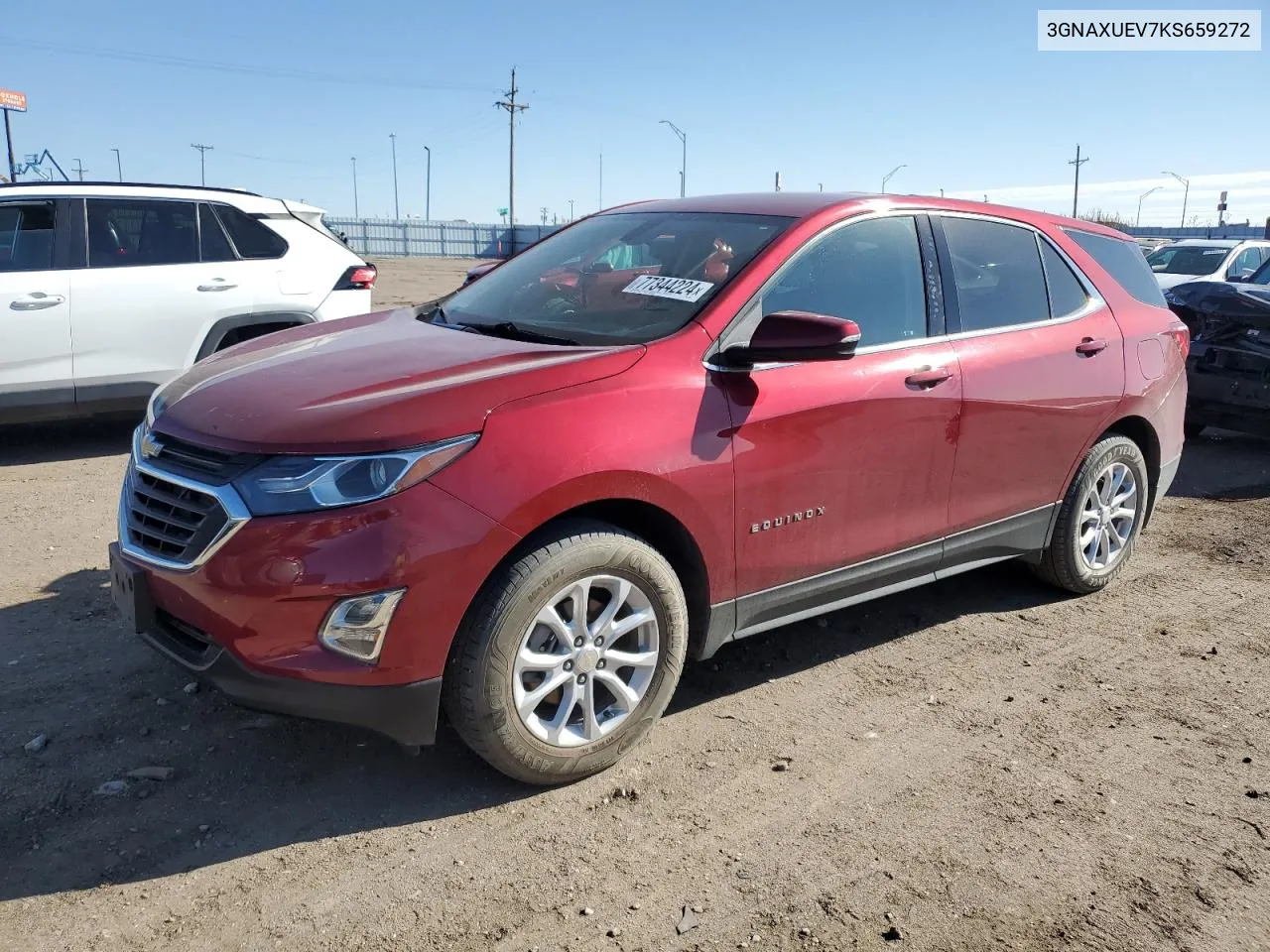 2019 Chevrolet Equinox Lt VIN: 3GNAXUEV7KS659272 Lot: 77344224