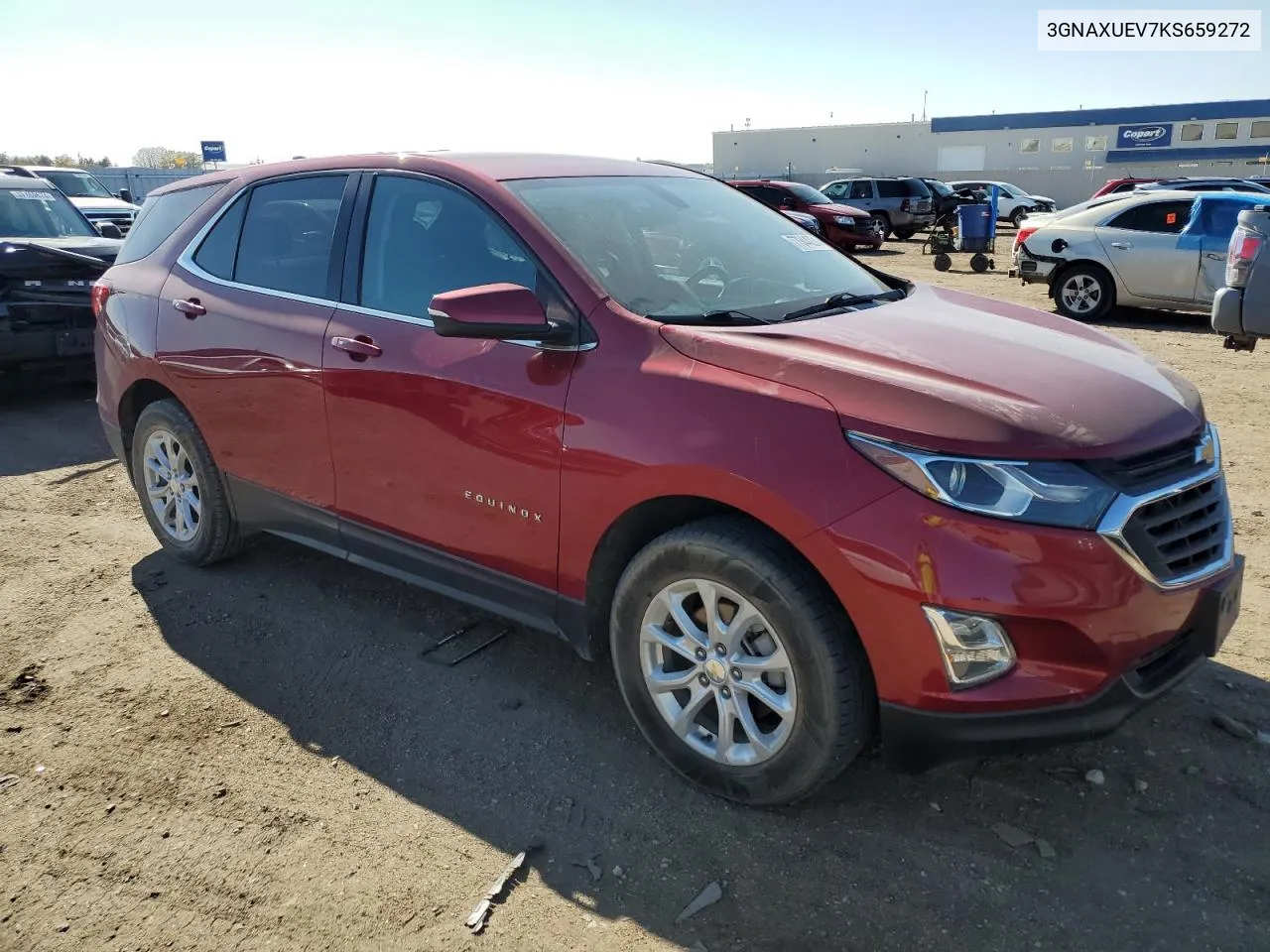 2019 Chevrolet Equinox Lt VIN: 3GNAXUEV7KS659272 Lot: 77344224