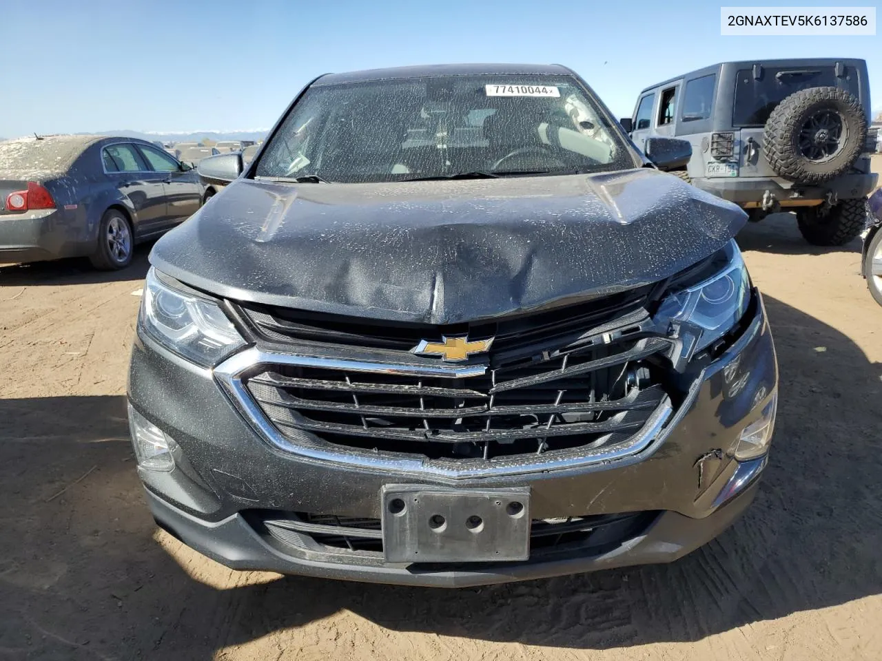 2019 Chevrolet Equinox Lt VIN: 2GNAXTEV5K6137586 Lot: 77410044