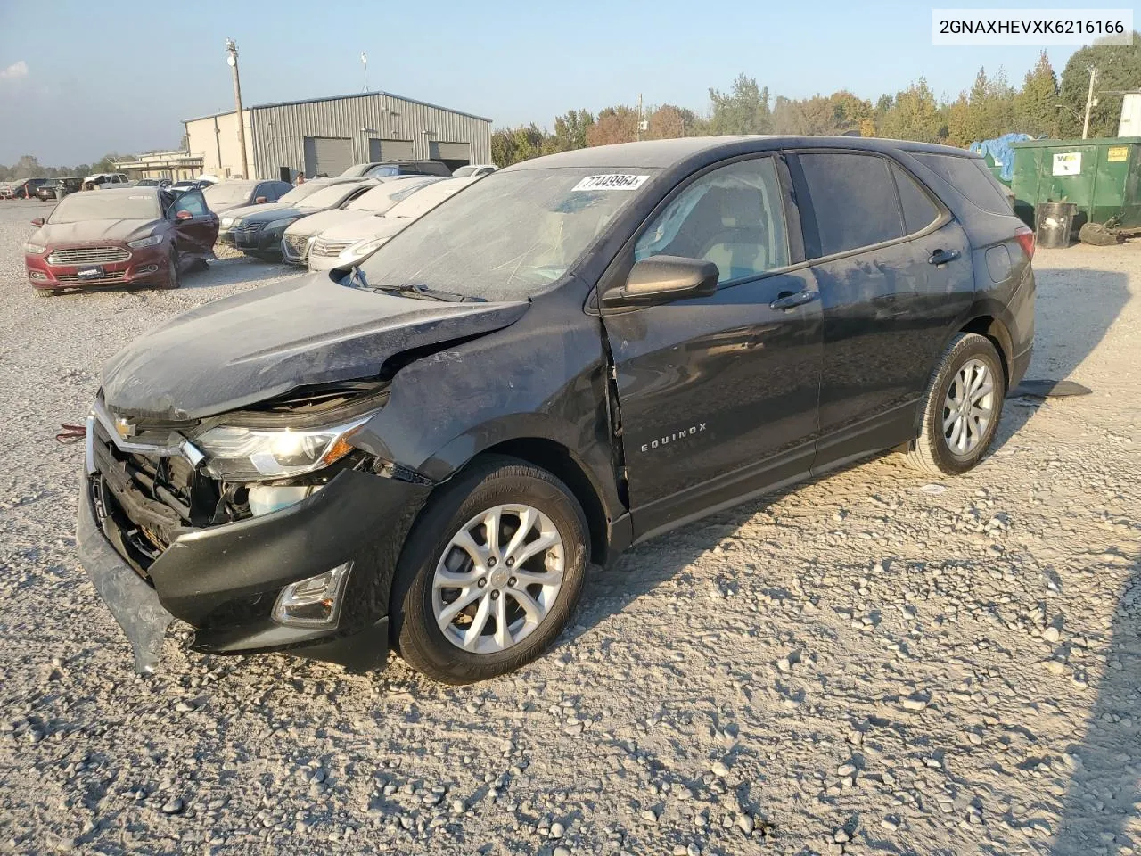 2019 Chevrolet Equinox Ls VIN: 2GNAXHEVXK6216166 Lot: 77449964