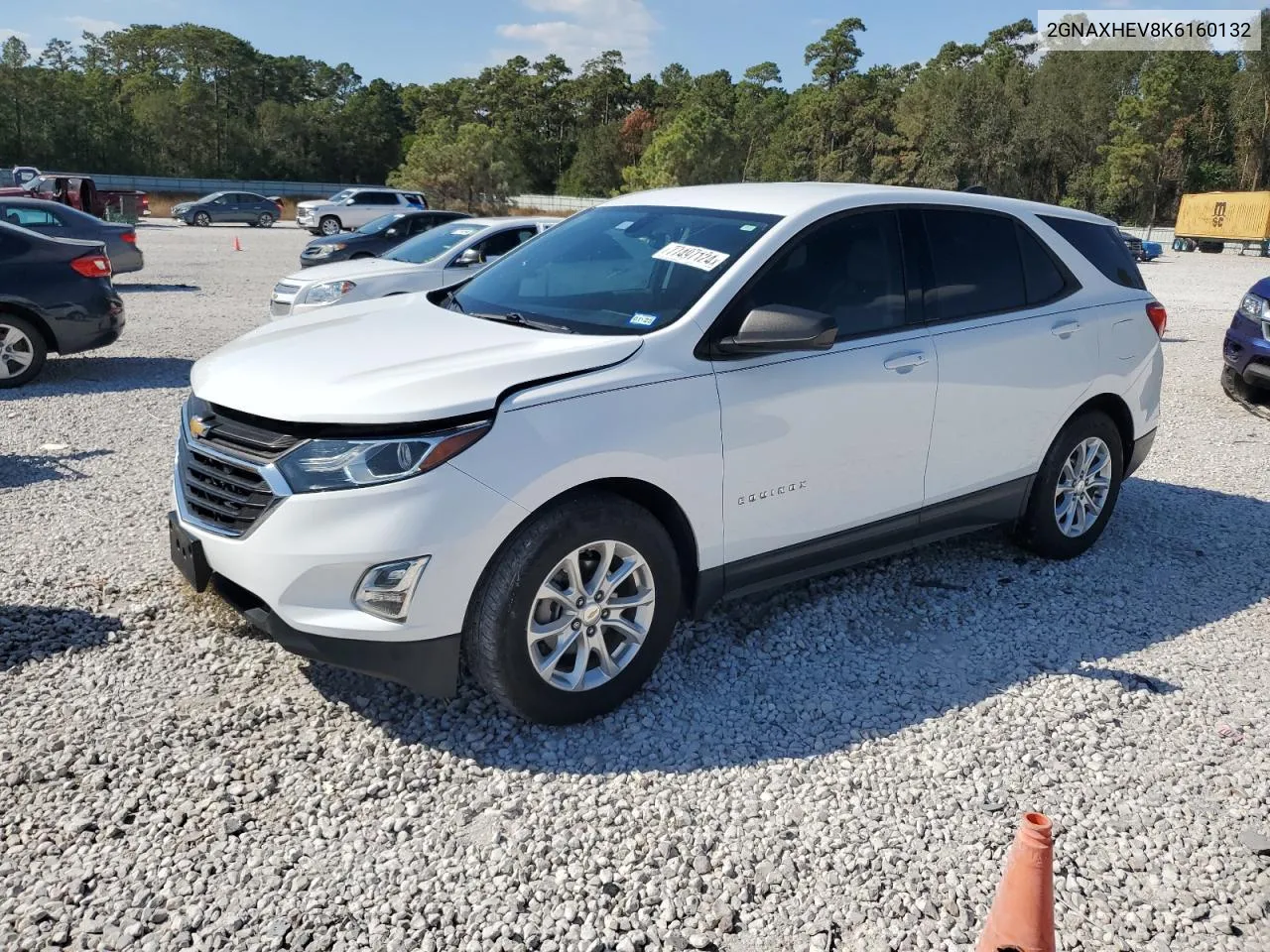 2019 Chevrolet Equinox Ls VIN: 2GNAXHEV8K6160132 Lot: 77497124