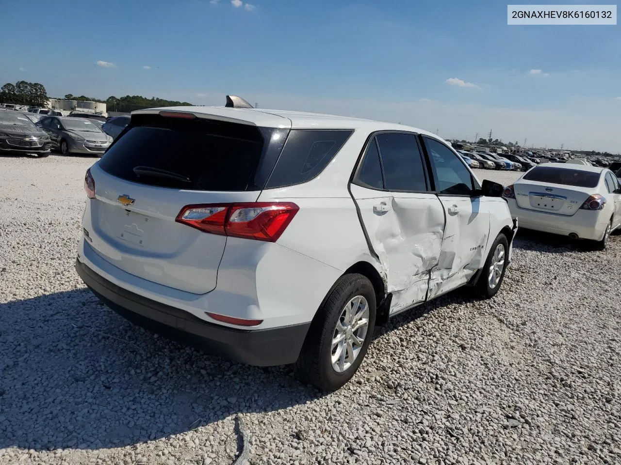 2019 Chevrolet Equinox Ls VIN: 2GNAXHEV8K6160132 Lot: 77497124