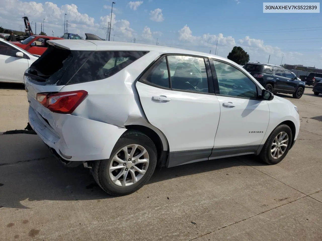 2019 Chevrolet Equinox Ls VIN: 3GNAXHEV7KS522839 Lot: 77540354