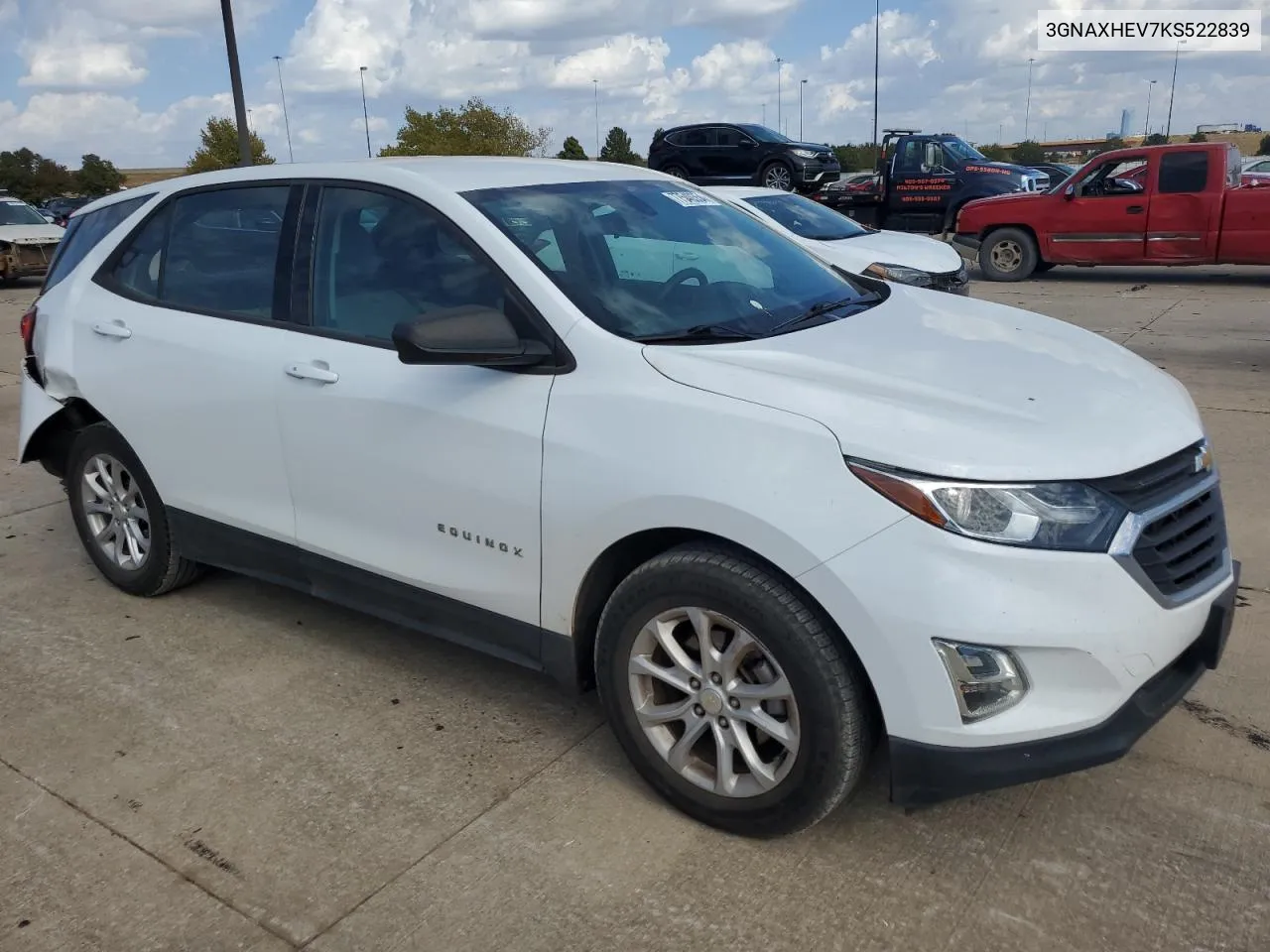 2019 Chevrolet Equinox Ls VIN: 3GNAXHEV7KS522839 Lot: 77540354