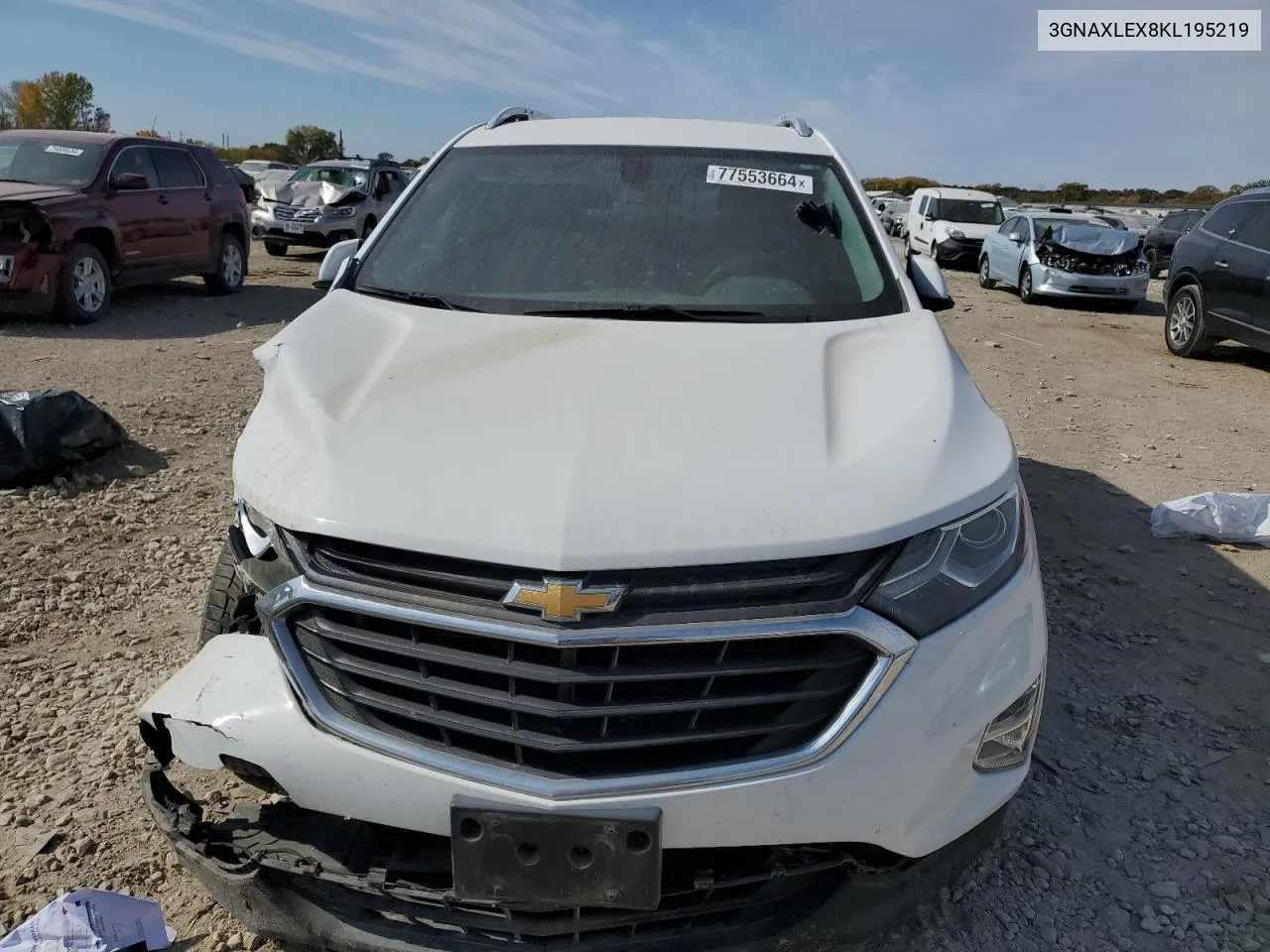 2019 Chevrolet Equinox Lt VIN: 3GNAXLEX8KL195219 Lot: 77553664