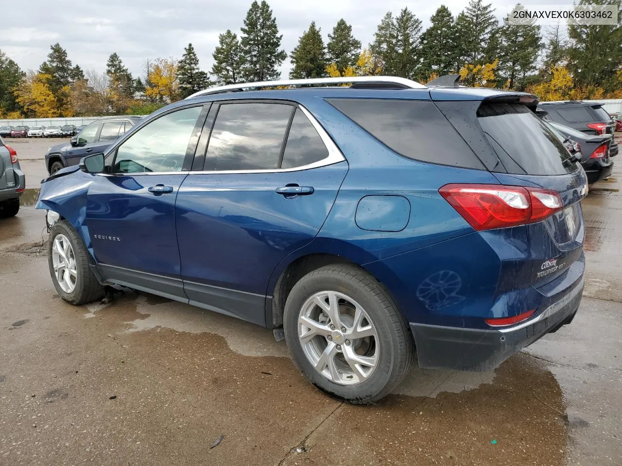 2019 Chevrolet Equinox Lt VIN: 2GNAXVEX0K6303462 Lot: 77555484