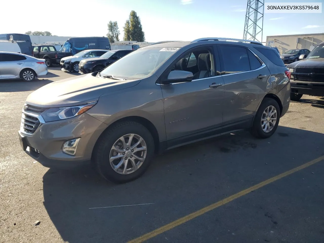 2019 Chevrolet Equinox Lt VIN: 3GNAXKEV3KS579648 Lot: 77562654