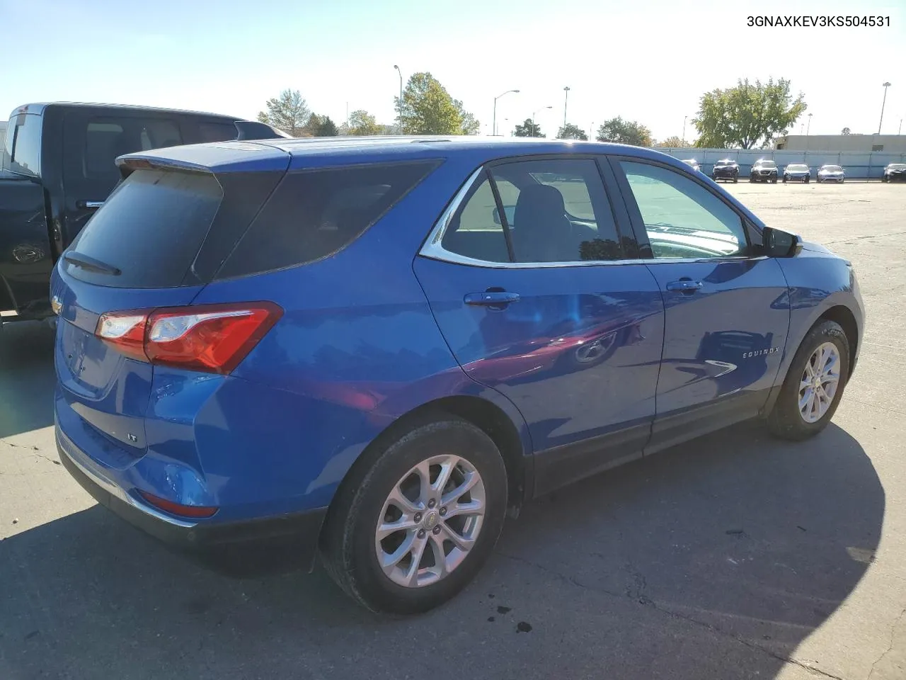 2019 Chevrolet Equinox Lt VIN: 3GNAXKEV3KS504531 Lot: 77576294