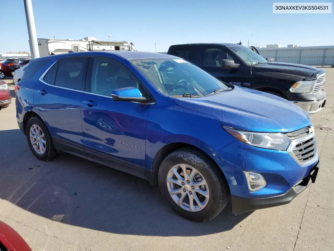 2019 Chevrolet Equinox Lt VIN: 3GNAXKEV3KS504531 Lot: 77576294