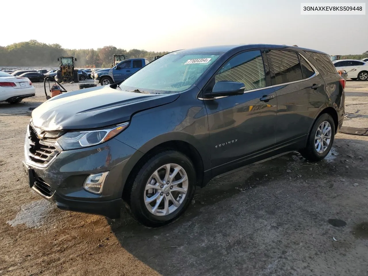 2019 Chevrolet Equinox Lt VIN: 3GNAXKEV8KS509448 Lot: 77604354