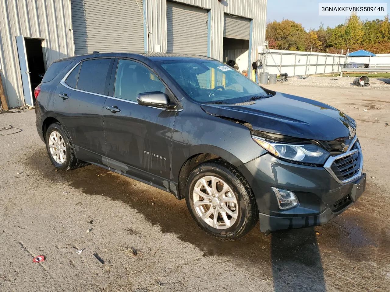 2019 Chevrolet Equinox Lt VIN: 3GNAXKEV8KS509448 Lot: 77604354