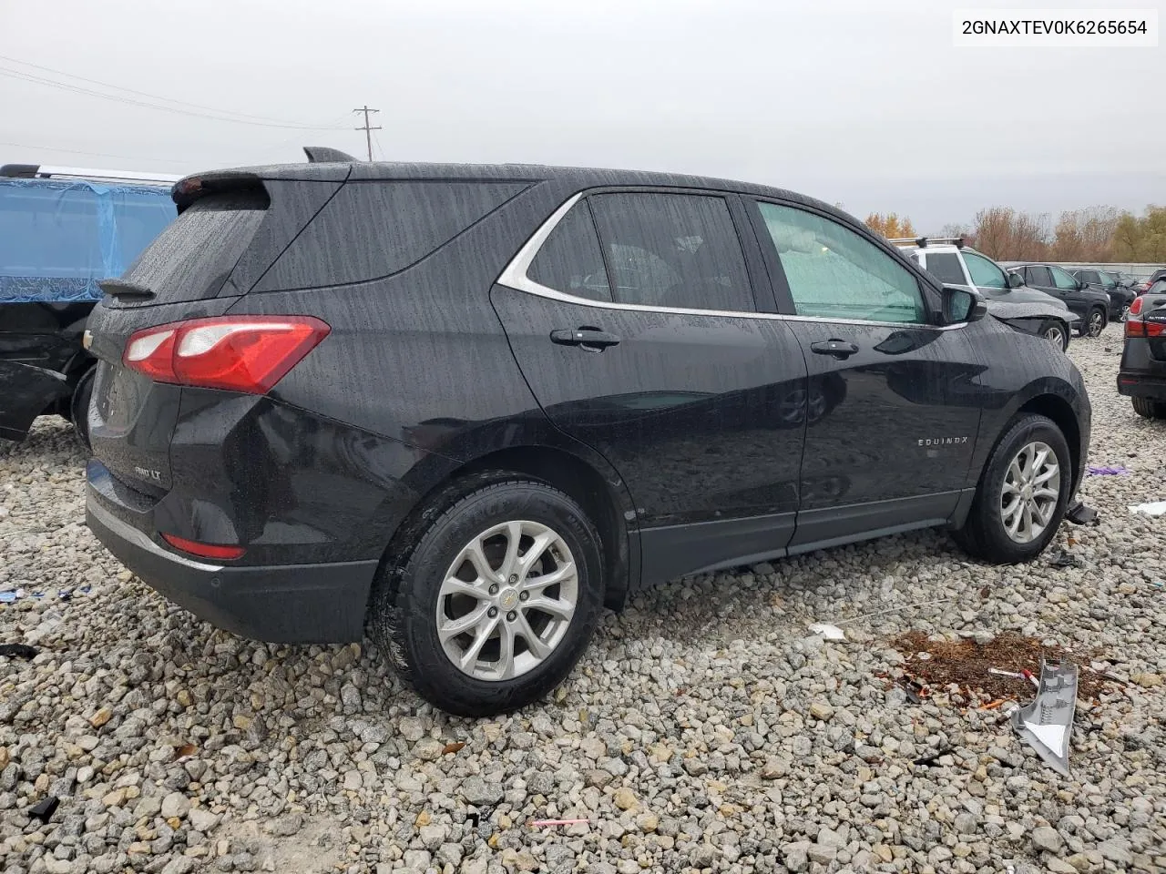 2019 Chevrolet Equinox Lt VIN: 2GNAXTEV0K6265654 Lot: 77704424