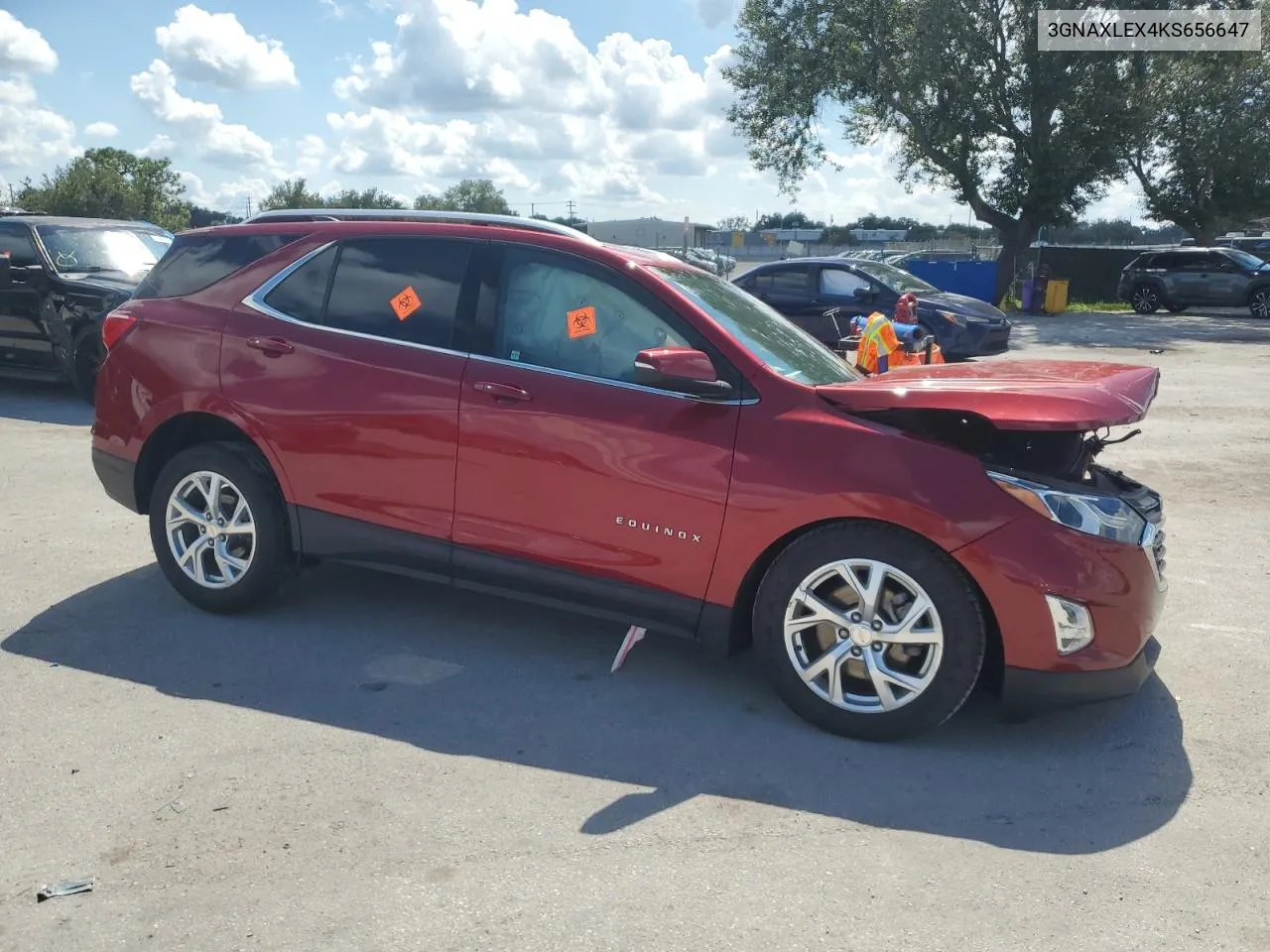 2019 Chevrolet Equinox Lt VIN: 3GNAXLEX4KS656647 Lot: 77714074