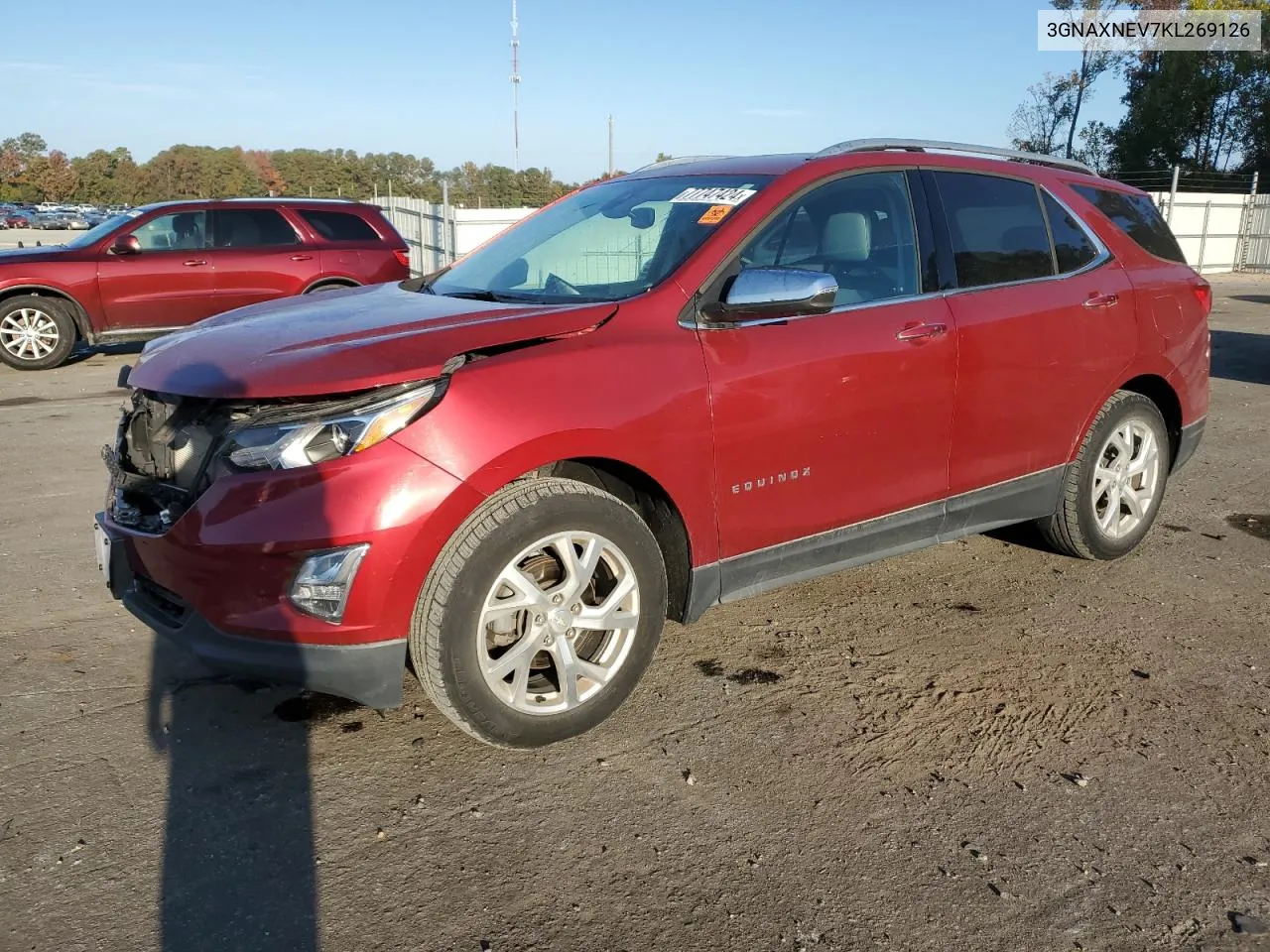 2019 Chevrolet Equinox Premier VIN: 3GNAXNEV7KL269126 Lot: 77747424