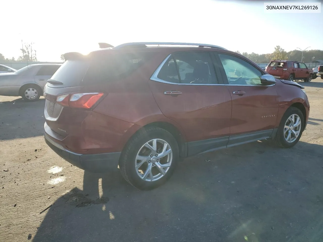 2019 Chevrolet Equinox Premier VIN: 3GNAXNEV7KL269126 Lot: 77747424