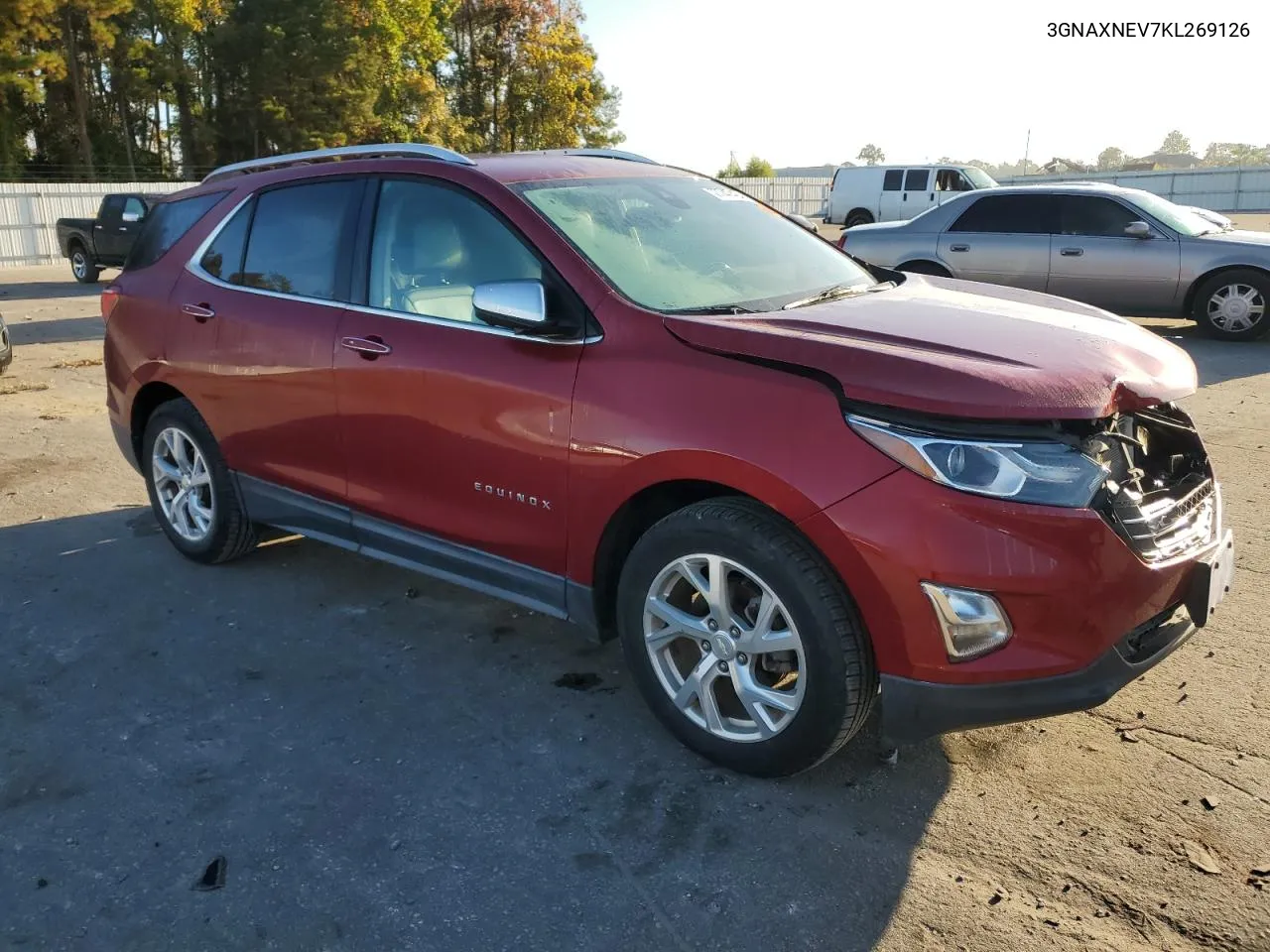 2019 Chevrolet Equinox Premier VIN: 3GNAXNEV7KL269126 Lot: 77747424