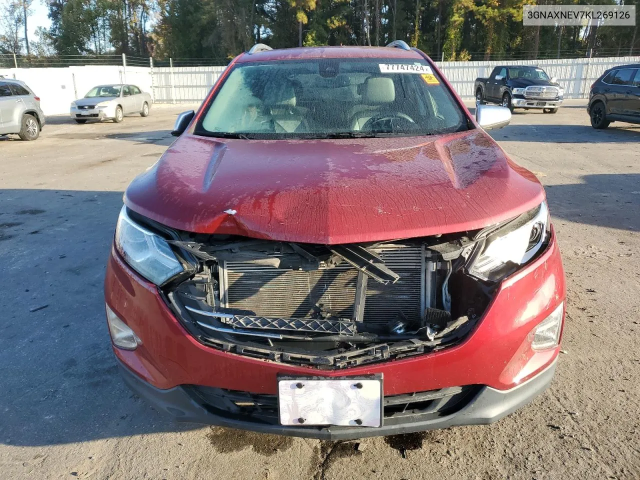 2019 Chevrolet Equinox Premier VIN: 3GNAXNEV7KL269126 Lot: 77747424