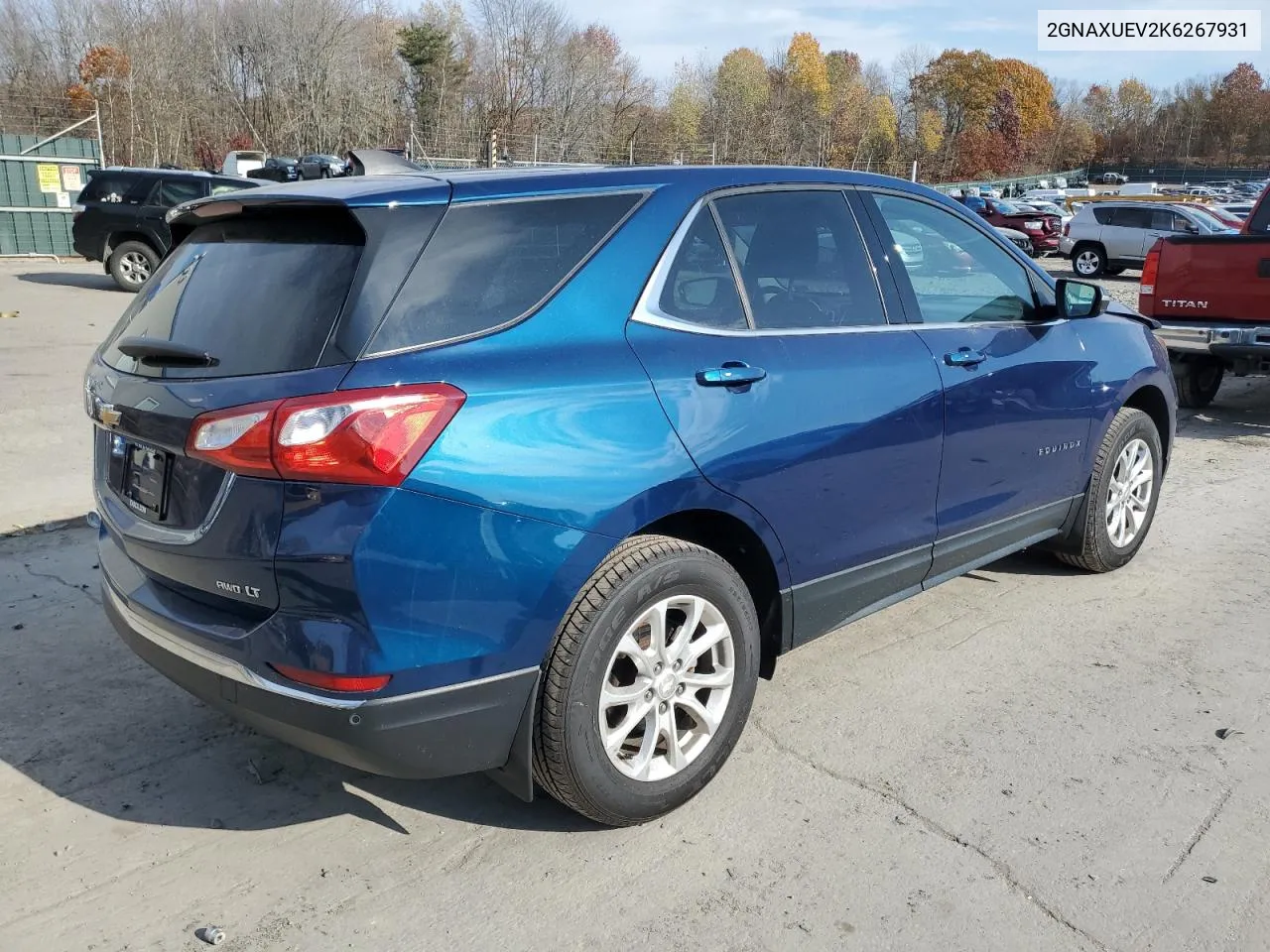 2019 Chevrolet Equinox Lt VIN: 2GNAXUEV2K6267931 Lot: 77789384