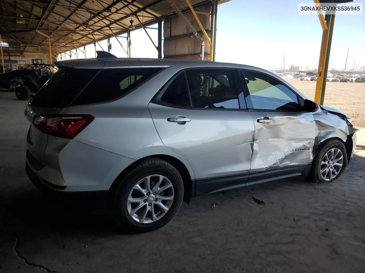 2019 Chevrolet Equinox Ls VIN: 3GNAXHEVXKS536945 Lot: 77808404