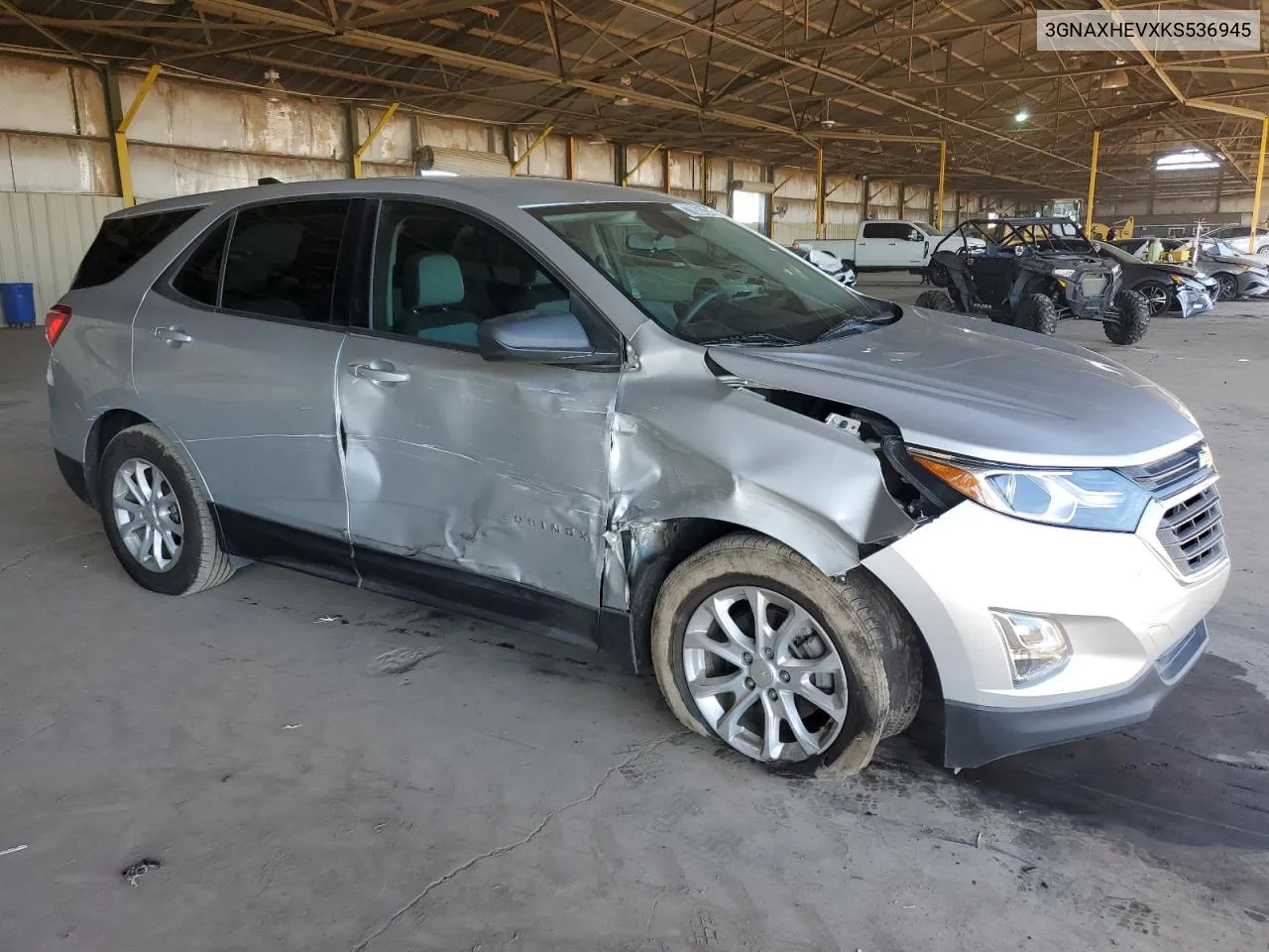 2019 Chevrolet Equinox Ls VIN: 3GNAXHEVXKS536945 Lot: 77808404