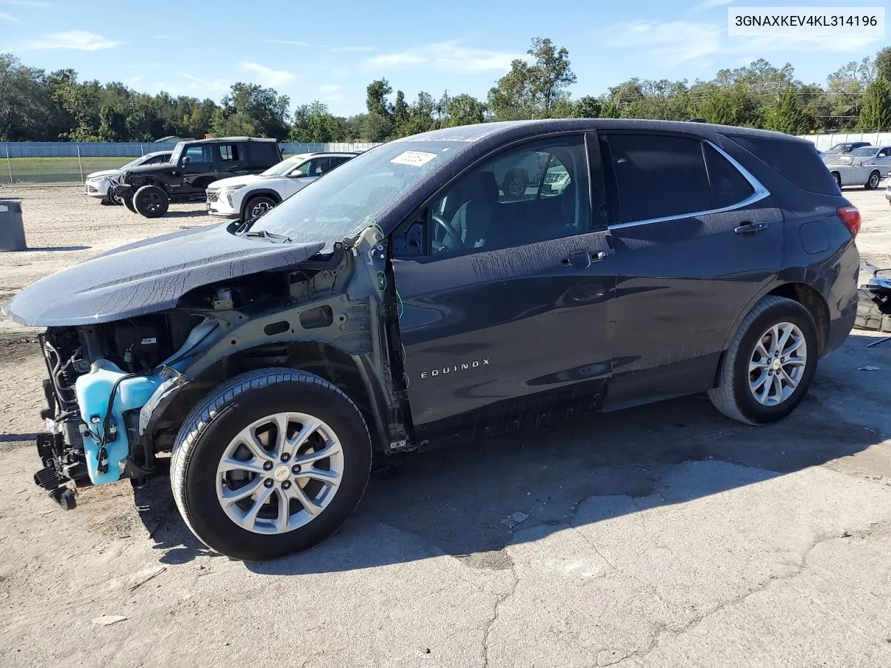 2019 Chevrolet Equinox Lt VIN: 3GNAXKEV4KL314196 Lot: 77833504