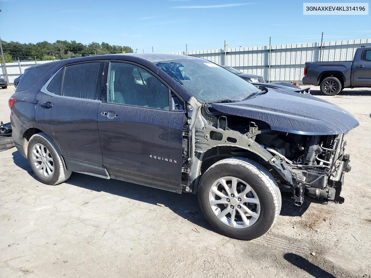 2019 Chevrolet Equinox Lt VIN: 3GNAXKEV4KL314196 Lot: 77833504