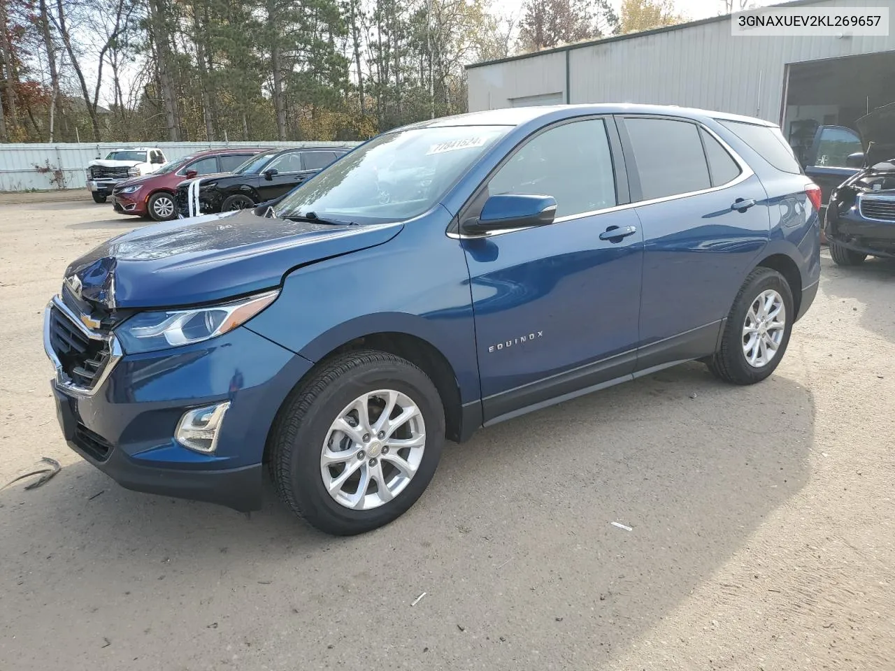 2019 Chevrolet Equinox Lt VIN: 3GNAXUEV2KL269657 Lot: 77841524