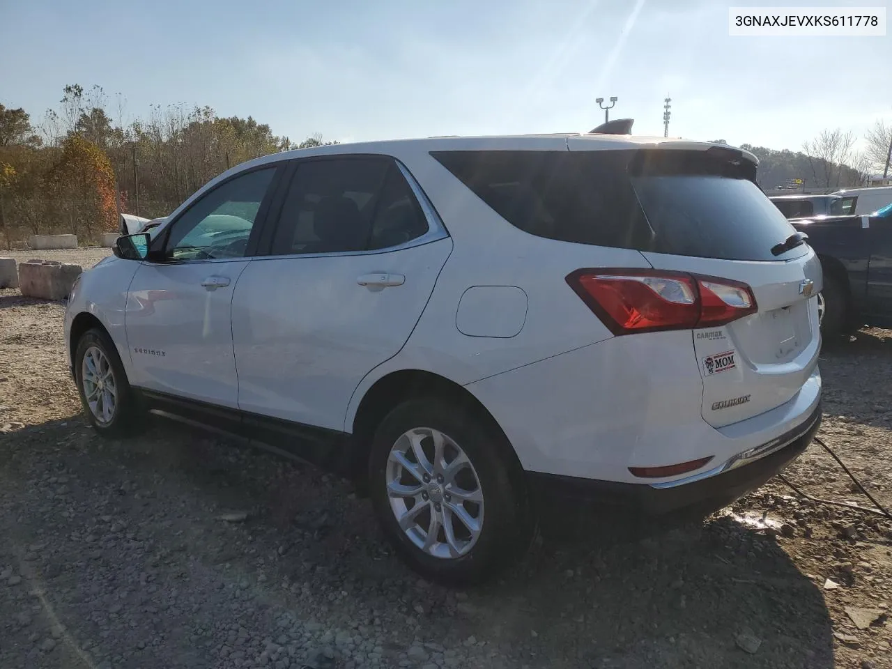 2019 Chevrolet Equinox Lt VIN: 3GNAXJEVXKS611778 Lot: 77864194