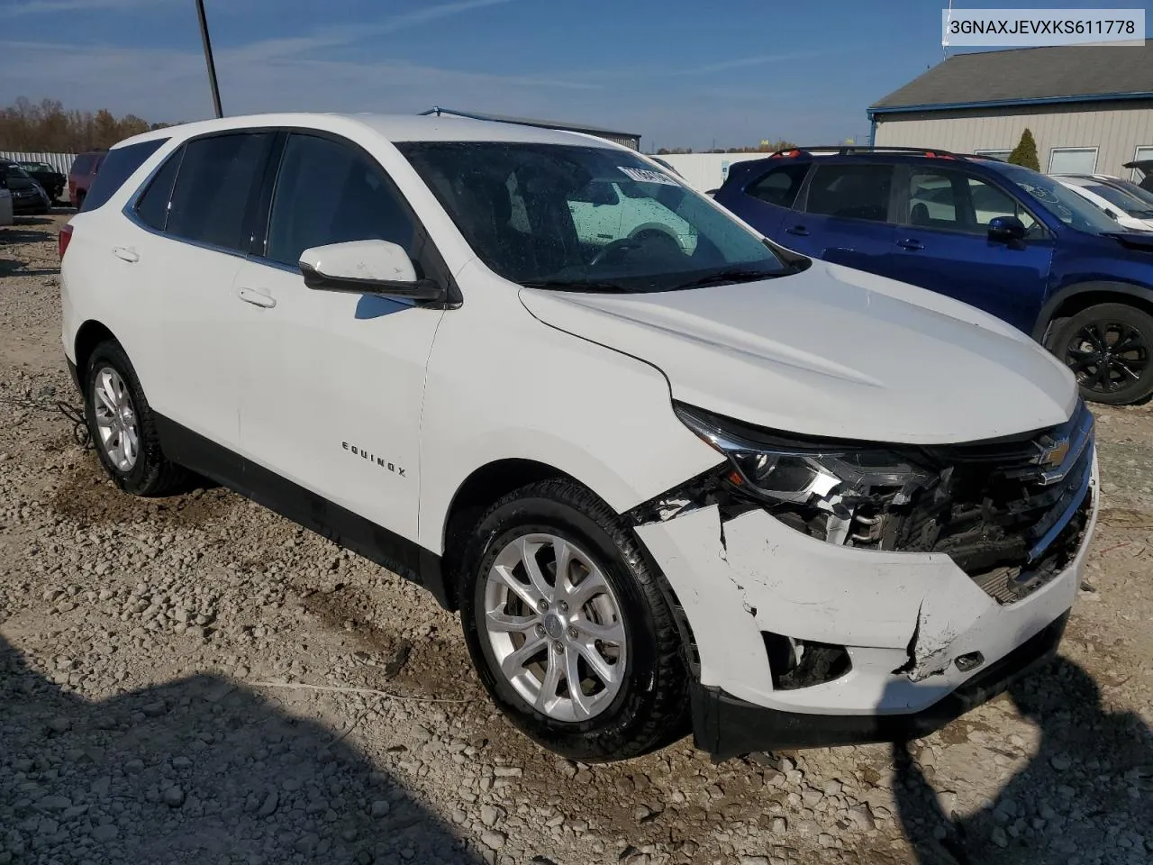 2019 Chevrolet Equinox Lt VIN: 3GNAXJEVXKS611778 Lot: 77864194