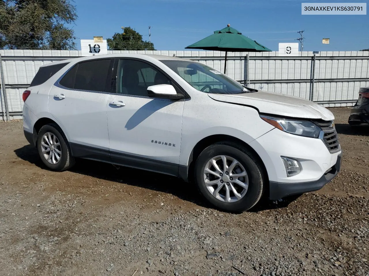 2019 Chevrolet Equinox Lt VIN: 3GNAXKEV1KS630791 Lot: 77956704