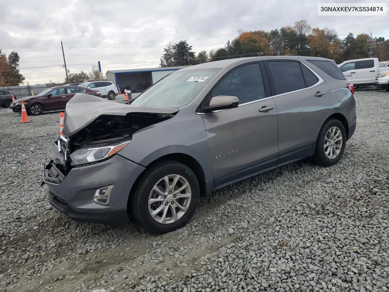 2019 Chevrolet Equinox Lt VIN: 3GNAXKEV7KS534874 Lot: 77970764