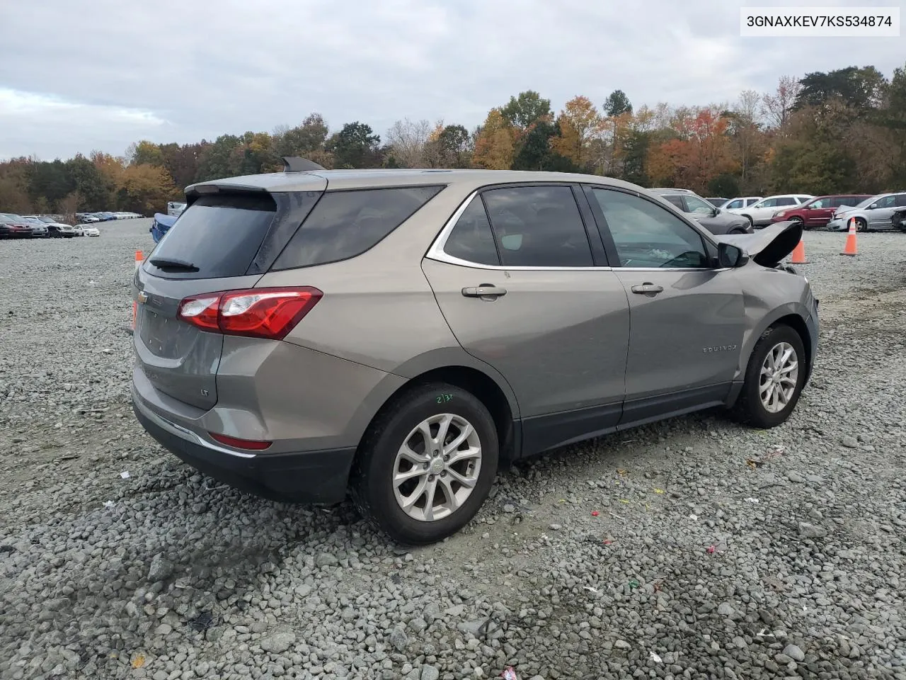 2019 Chevrolet Equinox Lt VIN: 3GNAXKEV7KS534874 Lot: 77970764