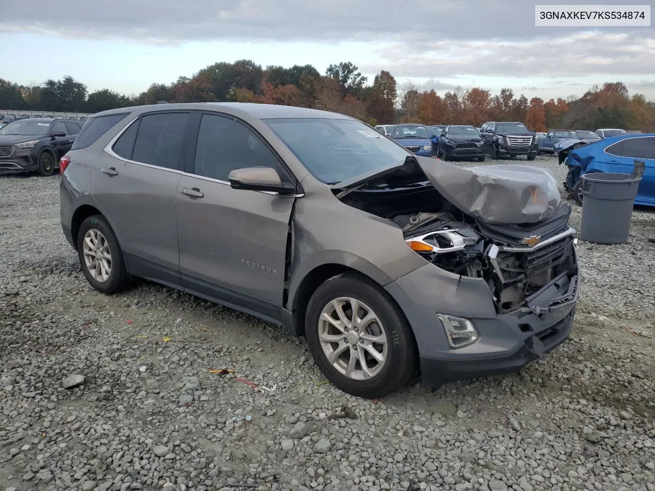 2019 Chevrolet Equinox Lt VIN: 3GNAXKEV7KS534874 Lot: 77970764