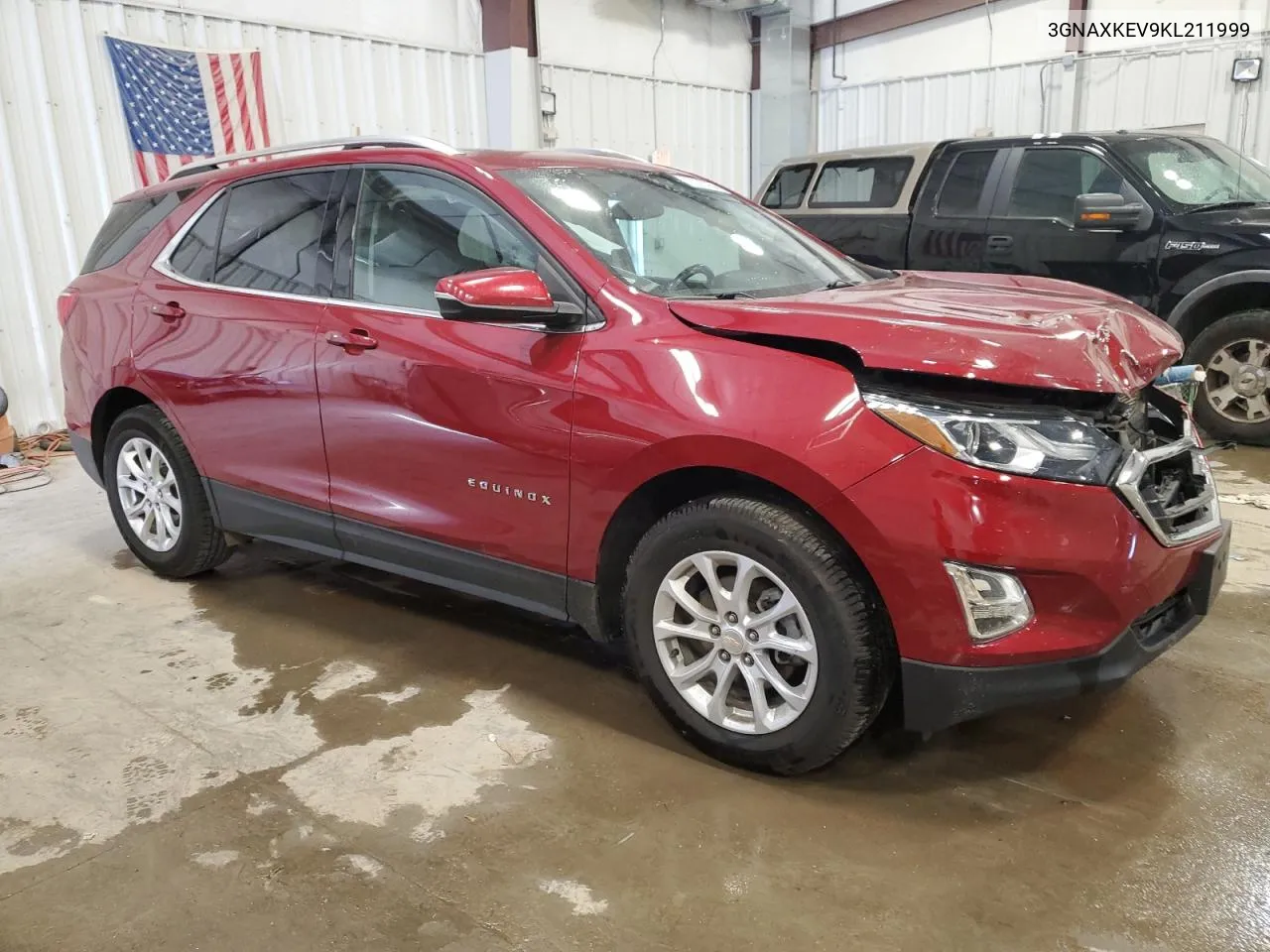 2019 Chevrolet Equinox Lt VIN: 3GNAXKEV9KL211999 Lot: 77975754