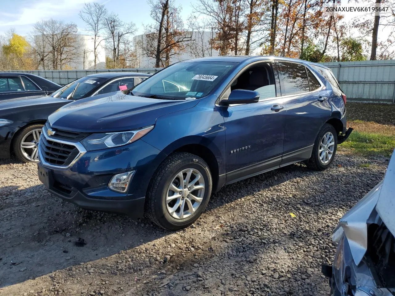 2019 Chevrolet Equinox Lt VIN: 2GNAXUEV6K6195647 Lot: 78045664