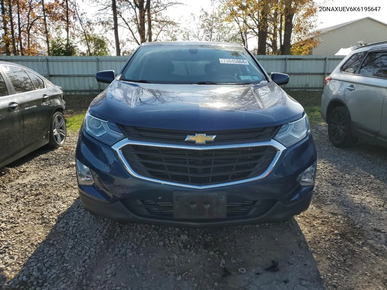 2019 Chevrolet Equinox Lt VIN: 2GNAXUEV6K6195647 Lot: 78045664