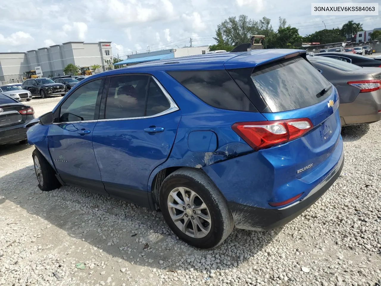 2019 Chevrolet Equinox Lt VIN: 3GNAXUEV6KS584063 Lot: 78063844