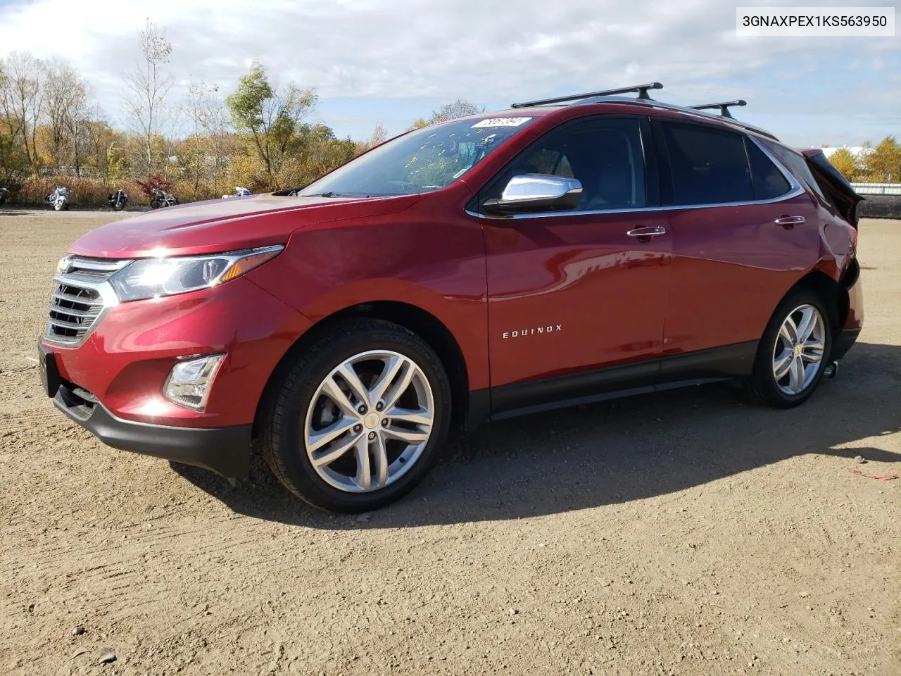 2019 Chevrolet Equinox Premier VIN: 3GNAXPEX1KS563950 Lot: 78067394