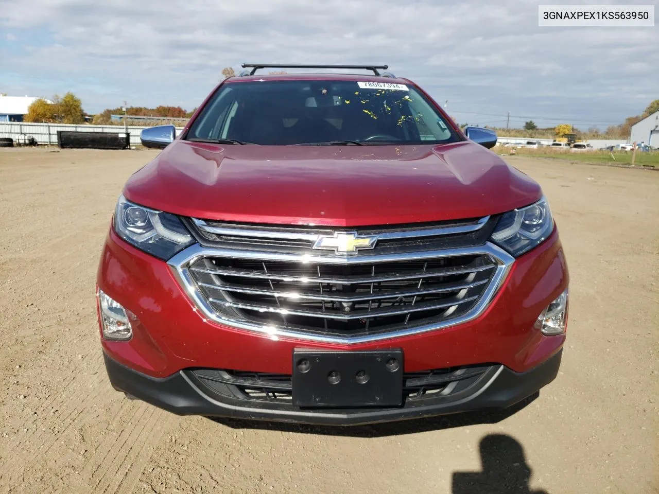 2019 Chevrolet Equinox Premier VIN: 3GNAXPEX1KS563950 Lot: 78067394