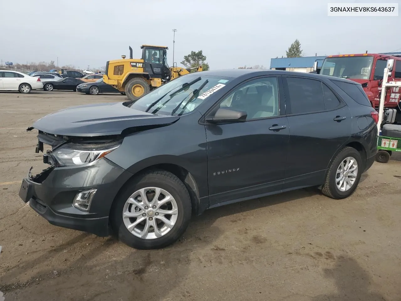 2019 Chevrolet Equinox Ls VIN: 3GNAXHEV8KS643637 Lot: 78139474