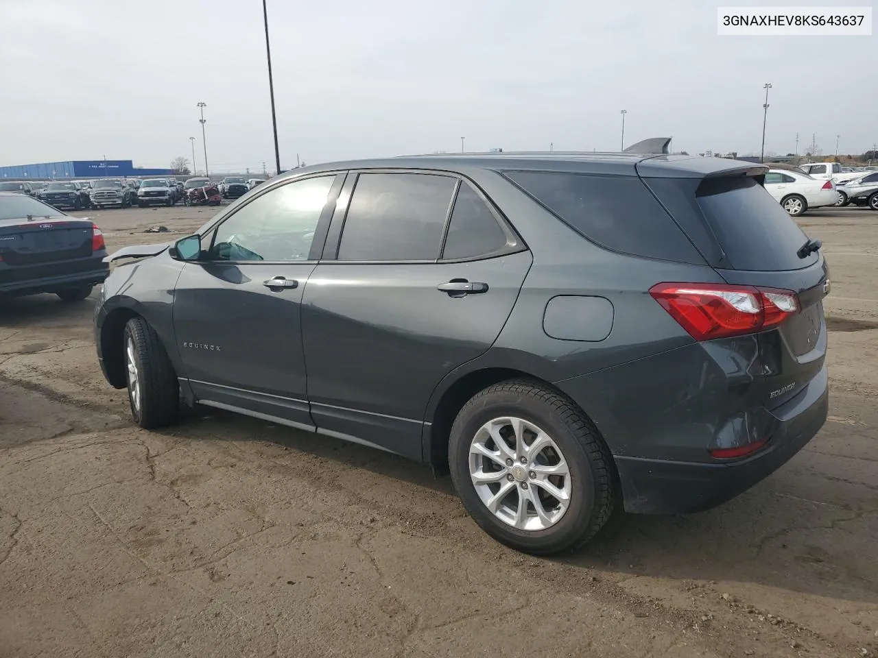 2019 Chevrolet Equinox Ls VIN: 3GNAXHEV8KS643637 Lot: 78139474