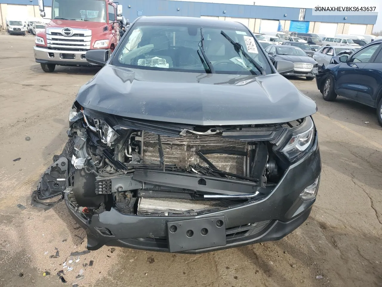 2019 Chevrolet Equinox Ls VIN: 3GNAXHEV8KS643637 Lot: 78139474