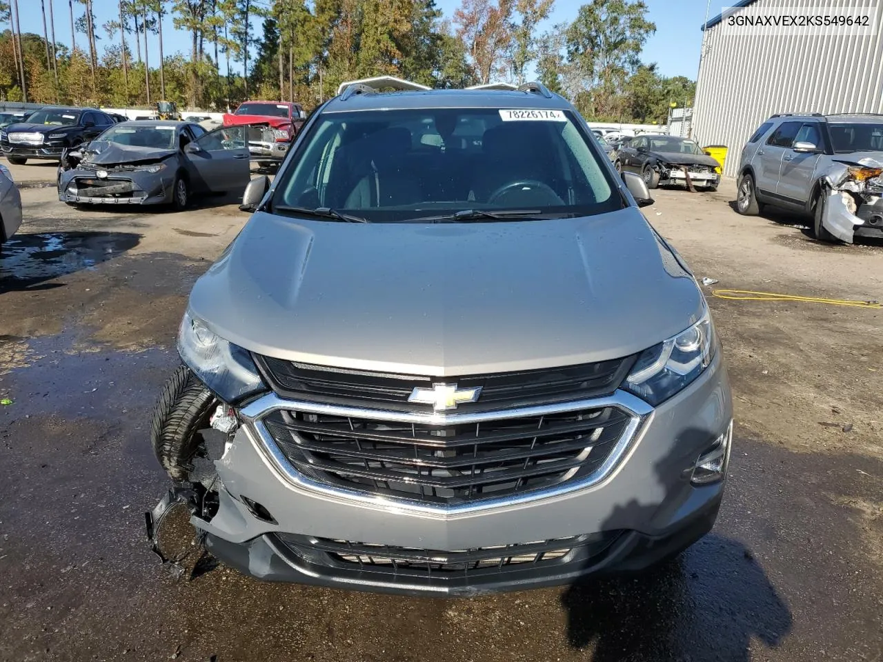 2019 Chevrolet Equinox Lt VIN: 3GNAXVEX2KS549642 Lot: 78226174